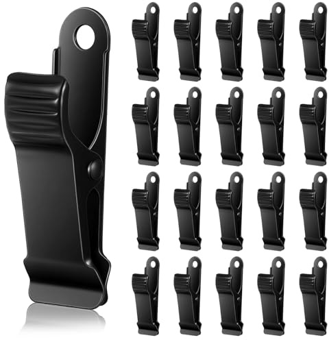 20 abrazaderas de cocodrilo pequeñas de metal, mini abrazaderas de resorte, pinza pequeña de cocodrilo para manualidades, fotos de papel, mini clips de 1.58 x 0.5 pulgadas para colgar cables, fotos