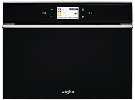 Micro ondes Combiné Encastrable Whirlpool W11MW161 - Micro-ondes + vapeur + grill Intégrable Noir et inox - 40 litres - 900 Watts