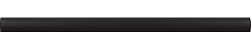 TILECLUB 0.47 in. x 7.87 in. Matte Black Ceramic Pencil Tile Trims (0.3 sq. ft./case) (10-Pack)