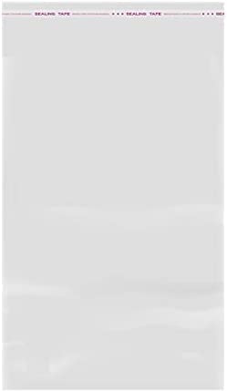 IBOO Sacchetto di plastica trasparente, autoadesivo, OPP/sacco da imballaggio per conservazione degli alimenti, biscotti, gioielli, caramelle (100, 30 x 40 cm)
