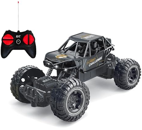 TURBO CHALLENGE - Iron Crawler - Off Road - 096608 - Voiture Télécommandée - Modèle Aléatoire - 1/20 - Piles Non Incluses - Métal - À Partir de 6 Ans