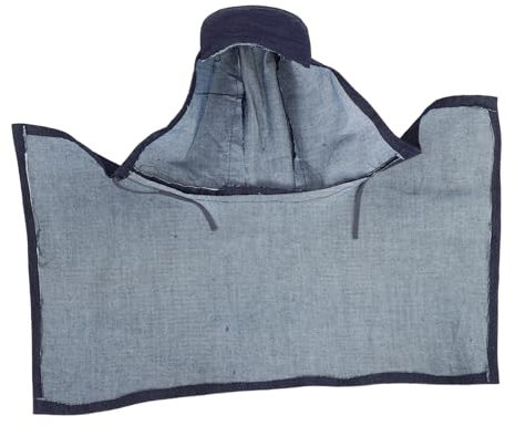 PRETYZOOM Dust Cape Hat Denim Windproof Protective Gear for Woodworking Diy Painting Sandblasting and Construction Safety