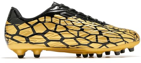 LEOCI Mens Football Boots Womens Rugby ShoesTrainers Artificial Firm Ground Outdoor Comfort Soccer Cleats