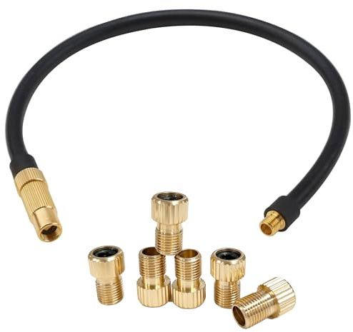 KORVANEL 8 Pcs Presta Valve Adapters Schrader to Presta Bicycle Connectors
