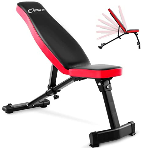 Banc de musculation pliable et inclinable : banc abdominal multifonction réglable à 7 positions pour salle de gym, dossier plat inclinable gain de place pour entraînement abdominal, jambes et