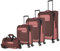 Travelite 4-Rad Koffer Set Weichschale aus recyceltem Material, Größen L/M/S + Reisetasche, Gepäck Serie VIIA: Trolley Set mit Handgepäck im IATA Bordgepäck Maß