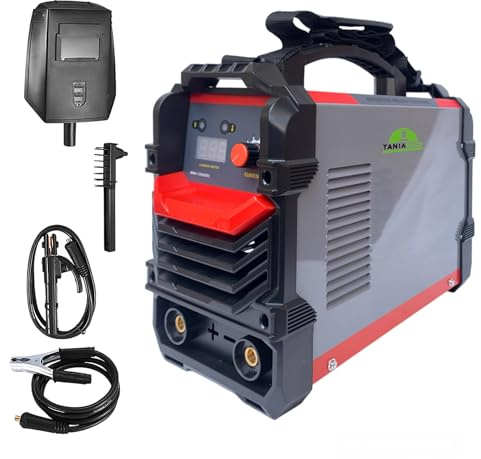 Saldatrice inverter ad Elettrodo 500 Ampere Con Ventilazione Saldatura ad Arco Display LCD Digitale Saldatrice Elettrica Portatile con Cavi e Maschera per Fabbro