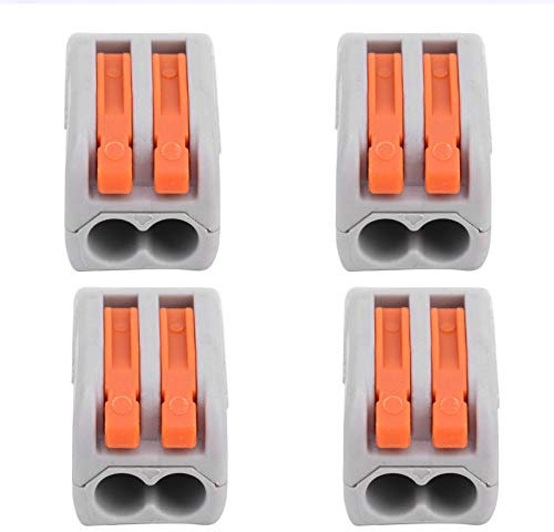 Connettore di Cablaggio a Filo Push 100 Pezzi Morsettiere di a Connessione Rapida Accessori Professionali per Dispositivi Paralleli (PCT-212)