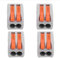 Connettore di Cablaggio a Filo Push 100 Pezzi Morsettiere di a Connessione Rapida Accessori Professionali per Dispositivi Paralleli (PCT-212)