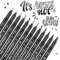 YYSHUS Kalligraphie Stifte, Handlettering Stifte, 12 Größen Schwarz Kalligraphie Set, Für Anfänger Übung Lettering Unterschrift Schreiben, Zeichnen Tagebuch DIY-Kreation, Geschenke