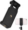 DONOONIS Support Telephone Trepied, sans Trous Adaptateur Trepied Smartphone,Noir Support Téléphone Trepied,Adaptateur Trépied Smartphone pour iPhone 6Plus 6/7Plus 7,Samsung Galaxy（Maximum 9,5 cm）