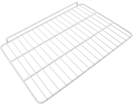 Étagère de Réfrigérateur en Grille Métallique 43, 5x30cm Garde | Blanc, Acier Inoxydable, Séparation Simple des Aliments, Installation Facile pour Mini Frigo et Congélateur