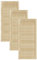DecoMeister Lamellentüren aus Holz Massivholz Lamellentür Holztür Schranktür mit offenen Lamellen für Kleiderschrank Möbelfronten 494x1100 mm 3-er Pack