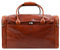 Weekender Herren und Damen - Reisetasche Leder - Made in Italy - Hochwertige Reisetaschen - Edel & Elegant - Time Resistance (Cognac)