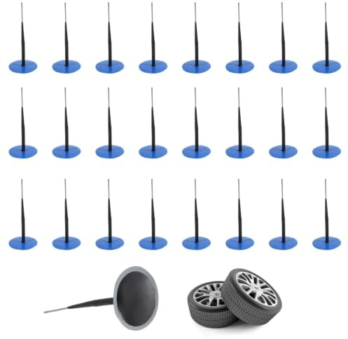 Juego De 24 Kits De Reparación Para El Cuidado De Neumáticos, Pinchazo Reparación Parches Seta De 0,2 X 3,6, Enchufe Parche Goma Reparación Para Herramientas De Reparación Neumáticos Motocicleta