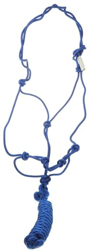 MAGICLULU Cabestro Portátil para Caballos de Tela Azul Nudo Rígido, Accesorio para Entrenamiento Ecuestre Que Se Ajusta Cómodamente Cabeza del Caballo Color Aleatorio