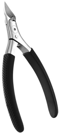 1 styck nageltång svart rostfritt stål för tjocka inväxta naglar | Fotvård vasst blad, ergonomisk, för tå, praktiskt snitt, för seniorer, tunga klo-vårdarverktyg