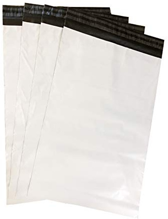Goodway 100 St. Folienversandbeutel, 45 x 60 cm, Weiß, Schwarz, Polyethylen niedriger Dichte, Selbstklebend, Reißfest, Wasserabweisend, Blickdicht, Versandbeutel, Versandtasche