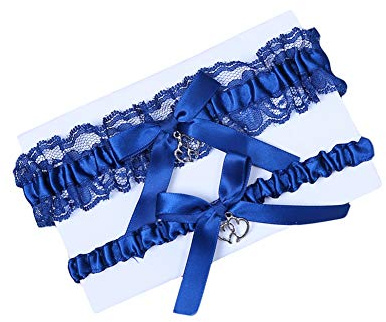 Women Wedding Bridal Legs Garter Set Bridal Garters Lace Belt with Toss Away JW20 (1-Love Heart)