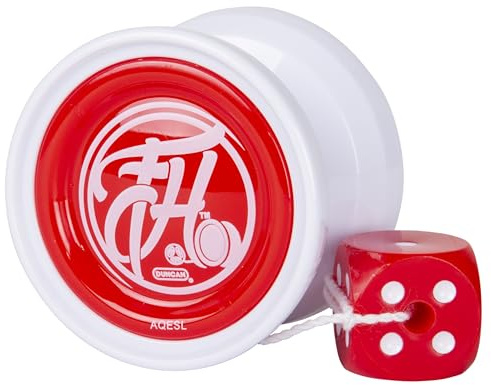 Duncan Toys Freehand Yo-Yo, String Trick Yo-Yo with Counterweight, Ball Bearing Axle and Aluminum Body, White w/ Red Cap
