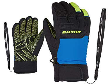 Ziener Kinder Ski-Handschuhe/Wintersport Wasserdicht Atmungsaktiv Trendig Primaloft LANUS AS, persian blue, 7,5