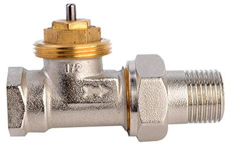 S SIENOC Valve à thermostatique pour radiateurs 1/2 (Passage vanne thermostatique 1/2)