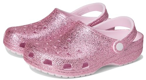 Crocs Unisex Kids, Classic Chunky Glitter Clog K, Pink Milk, 6 UK