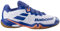 Babolat Herren, Badmintonschuhe Modell Shadow 4 M, Größe 44, Farbe Weiß/Marineblau, Enganliegendes Obermaterial, Bi-Density-Sohle, Langzeitkomfort, Atmungsaktivität, Optimaler Halt, EU