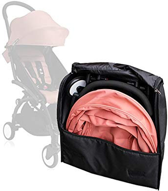 SeedFuture Sac de Rangement pour Poussettes Noir pour Babyzen Yoyo, Accessoires de Poussette et Sac à Dos de Voyage pour Poussette