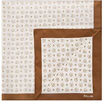Pollini Donna Foulard TE7900PP04Q84 Poliestere Marrone Taglia Unica