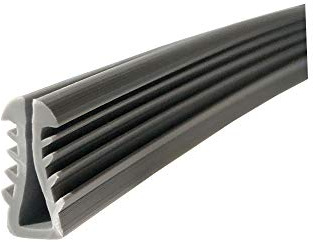 Gordon Glass™ Gray Shower Door Replacement Glazing Vinyl Spline for 3/16 Glass, 5/8 Channel Depth - 18 ft