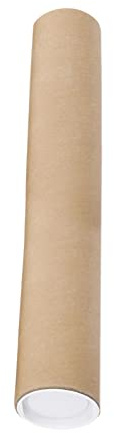 perfk Poster Tubes for Mailing Protector Tube Postal Tube Cardboard Packaging Long Cardboard for Blueprint Art Paintings Document Shipping, 70cm