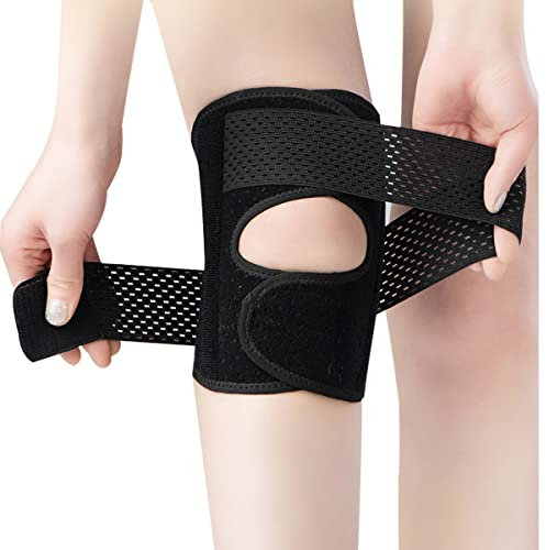 ANAMPION Genouillère avec stabilisateurs latéraux, pour la douleur au genou déchirure du ménisque ACL MCL Récupération des blessures arthritiques Genouillère réglable pour hommes et femmes