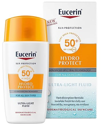Eucerin Sun Face Hydro Protect Ultra-Light Fluid SPF 50+ Cream for All Skin Types 50ml