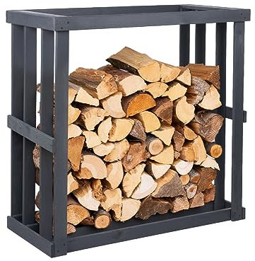 WESTMANN Harald Étagère à bois de cheminée en pin 52 x 108 x 106 cm