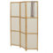 IDMarket - Paravento interno in legno e tessuto beige