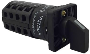 Interrupteur de commande électrique YMW26-5/4, 4 nœuds, 5A, 3 positions, commutateur universel, commutateur à came rotatif, interrupteur