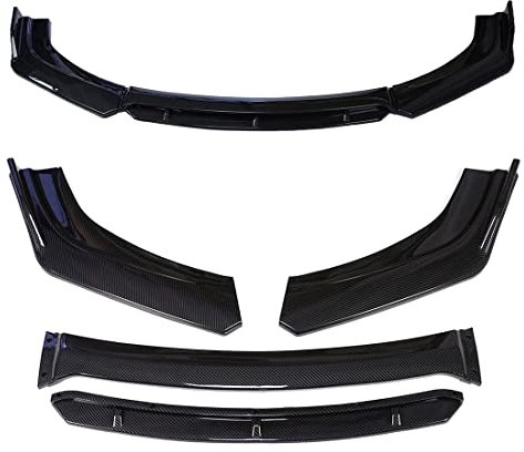 ROCILA Voiture Universelle Avant Le kit de carrosserie à lèvres kit de carrosserie Spoiler diffuseur 4pcs, pour Mazda 3 2008-2013,bcarbon Fiber