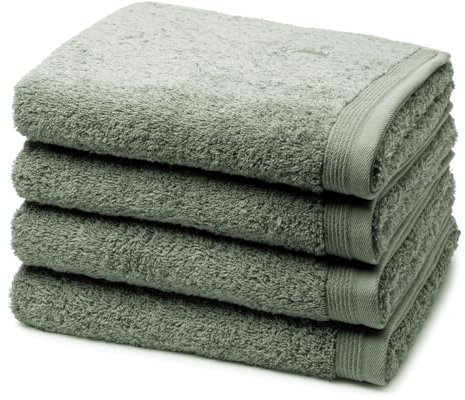 Möve - 4 teiliges Frottier-Set - Superwuschel (4 X Handtuch im Set) - 520 g/m2 - Baumwolle - Walkfrottee - saugstark - weich und flauschig - Tea