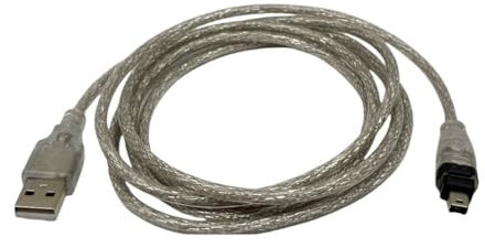 Optimal Shop Cavo USB Firewire da USB a Firewire IEEE 1394 4 pin iLink cavo adattatore per Sony DCR-TRV75E DV