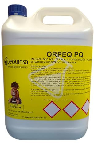 Resina aglomerante-fijadora de piedras, rocas y áridos decorativos. Envase 5 Litros.