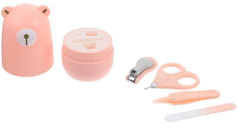 INOOMP Cortaúñas Para Seguro y Portátil Kit De Manicura Para Bebés Tijeras De Uñas Para Cuidado De Manos y Pies De Recién Nacidos