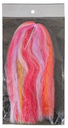 VIVIWI Juego de señuelos de pesca con mosca de fibra de carbono, materiales artificiales para agua dulce y salada, material de atado