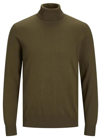 JACK & JONES Jjeemil Knit Roll Neck Noos Cuello de Tortuga, Palm Desert, S para Hombre