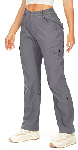 Winebox Walking Trousers for Womens Hiking Trousers Cargo Pants Summer Lightweight Quick Dry Stretch Outdoor Casual UPF 50 Running Cycling Trekking