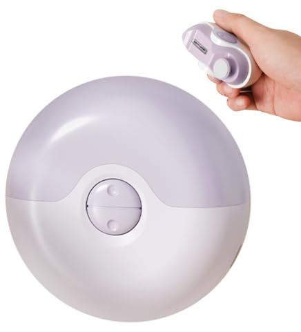 Coupe Ongle Electrique 2 en 1 avec Lime a Ongle Electrique – Securise avec Anti-Pincement et Collecteur Integre,Faible bruit,Pour Bébés, Adultes, Personnes Âgées(violet)