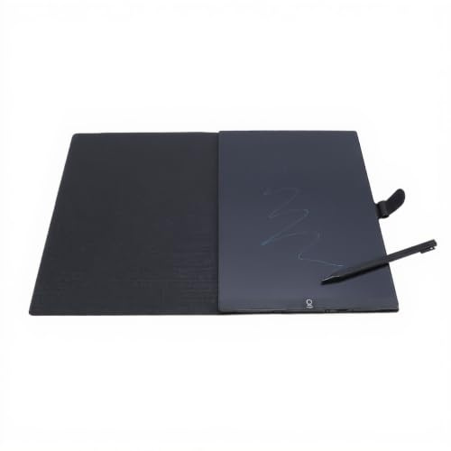 Tablette D'écriture LCD pour Adultes, Tablette D'écriture LCD Plein écran 11,5 Pouces, Tablette de Dessin électronique Effaçable 120 MAh avec Housse de et Stylo (Black)