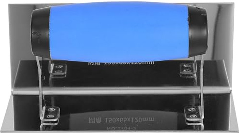 ANDRESLAD Truelle D'angle en Acier Inoxydable pour Cloisons Sèches, Outil de Finition Plâtre Antirayures, Spatule 150x65x120 Mm, Adaptée Travaux D'intérieur, Usage Professionnel et DIY