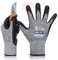 DEX FIT 15 Gauge Level 4 Dünne Schnittschutzhandschuhe Cru553; Fester Griff, 3D-Komfort-Passform, Leicht und Langlebig, Touchscreen-Kompatibel für Präzise Arbeiten, Waschbar; Grau L (9) 1 Paar