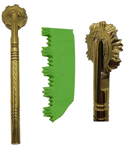 Professional Cooking Rotella tagliapasta sardo su rudigliu Artigianale in Ottone Massiccio n.21